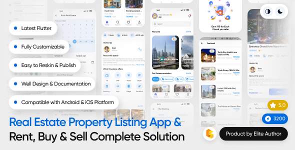 GoProperty real estate app source code and Airbnb clone preview