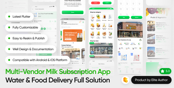 Milkyway milk subscription app source code for dairy delivery preview