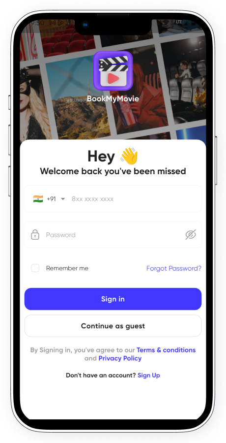 BookMyMovie BookMyShow clone cinema booking app screenshot 5 thumbnail
