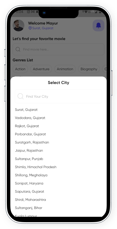BookMyMovie BookMyShow clone cinema booking app screenshot 10 thumbnail