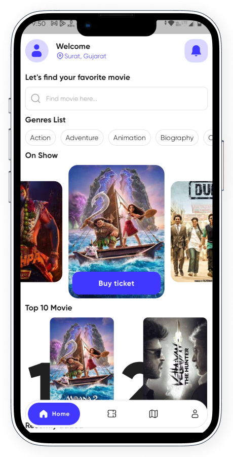 BookMyMovie BookMyShow clone cinema booking app screenshot 11 thumbnail