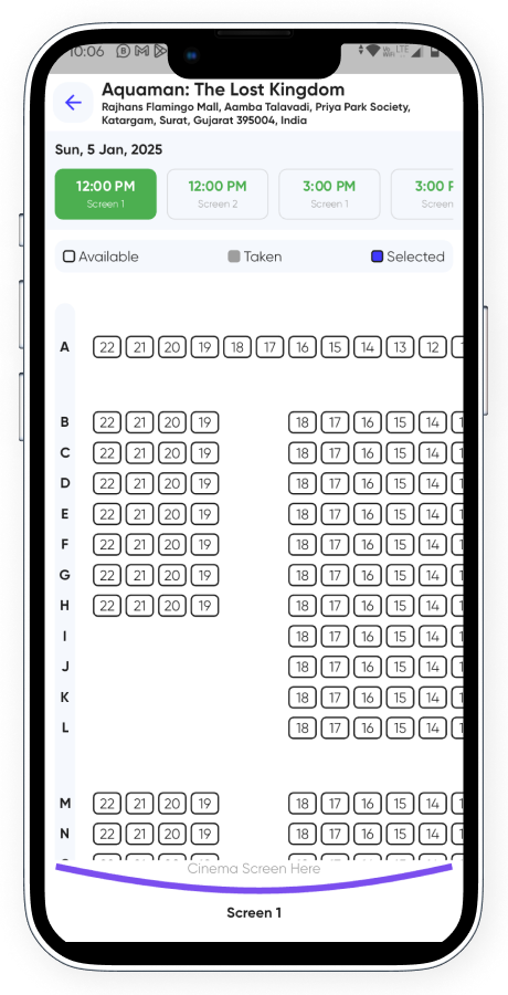 BookMyMovie BookMyShow clone cinema booking app screenshot 19 thumbnail