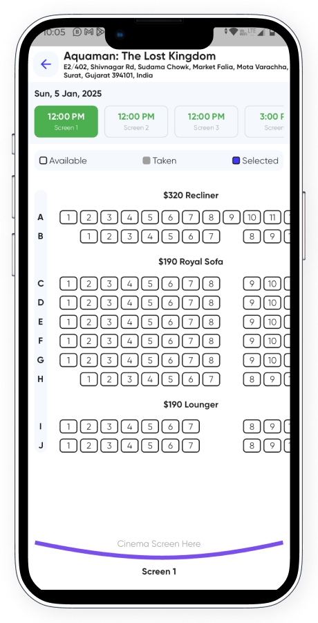 BookMyMovie BookMyShow clone cinema booking app screenshot 20 thumbnail