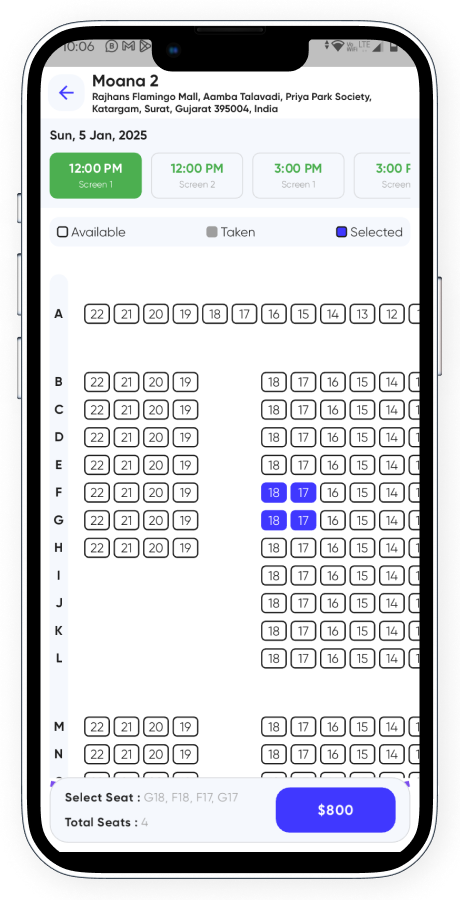 BookMyMovie BookMyShow clone cinema booking app screenshot 21 thumbnail