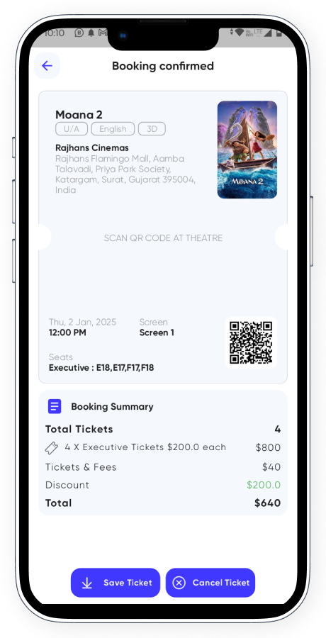 BookMyMovie BookMyShow clone cinema booking app screenshot 24 thumbnail
