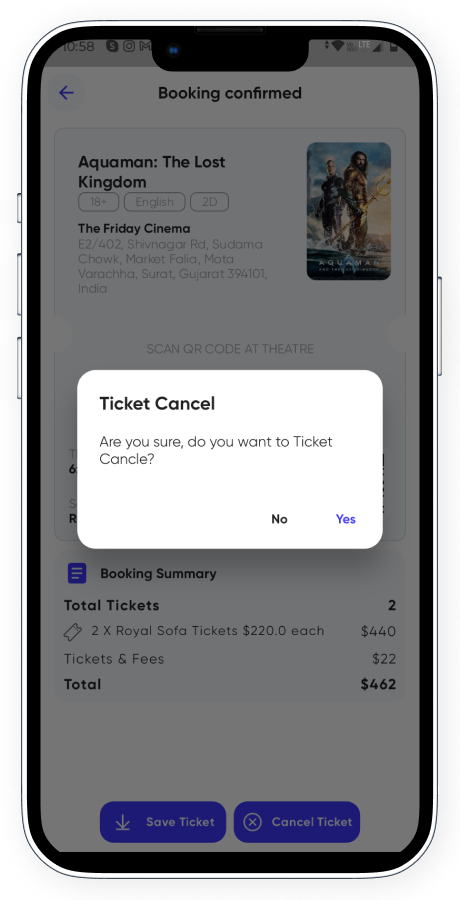 BookMyMovie BookMyShow clone cinema booking app screenshot 25 thumbnail