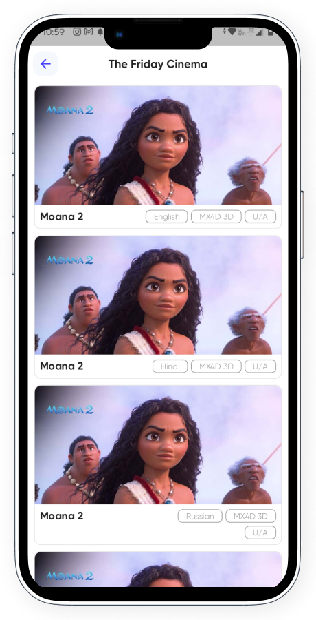 BookMyMovie BookMyShow clone cinema booking app screenshot 29 thumbnail