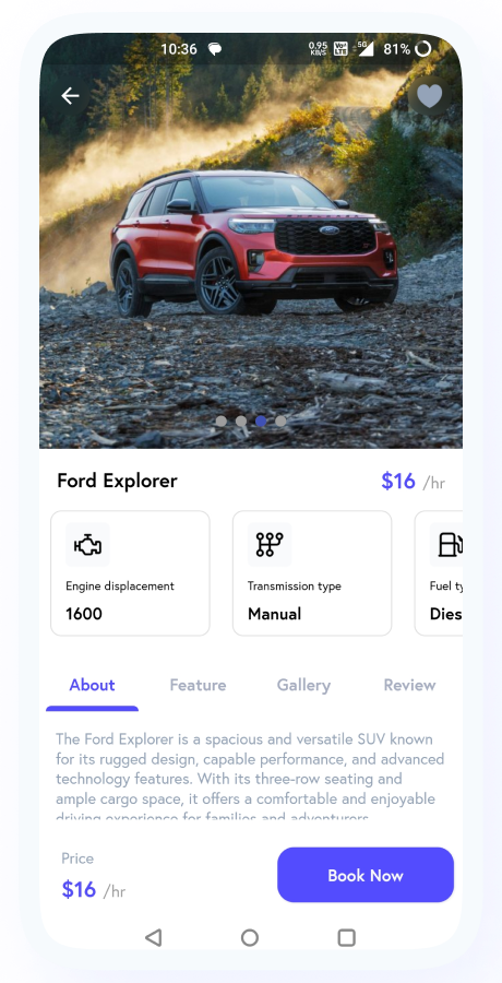 CarLink - Car Rental Booking App | Rent a Car | Taxi and Self Drive Car Renting | Complete Solution Screenshot 15 thumbnail