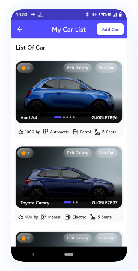 CarLink - Car Rental Booking App | Rent a Car | Taxi and Self Drive Car Renting | Complete Solution Screenshot 53 thumbnail