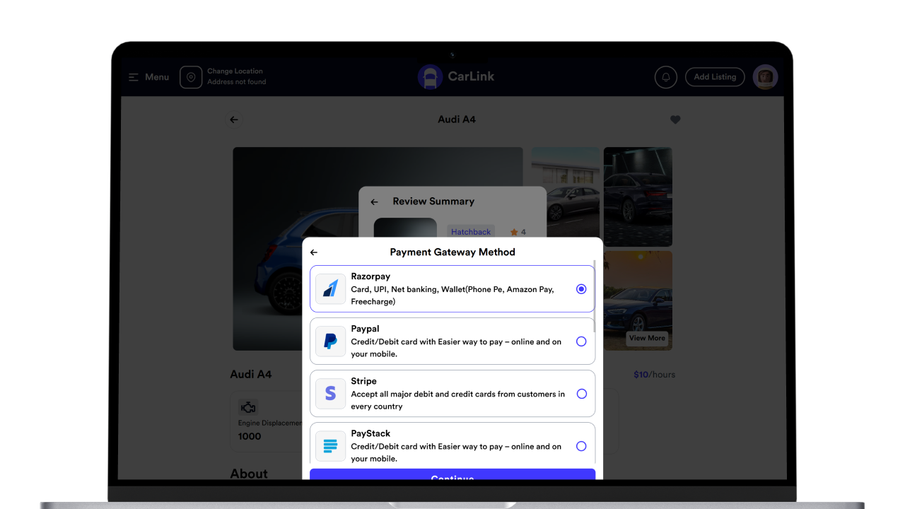 CarLink - Car Rental Booking System - Multivendor Vehicle Hire Platform - Online Car Reservation Screenshot 8 thumbnail
