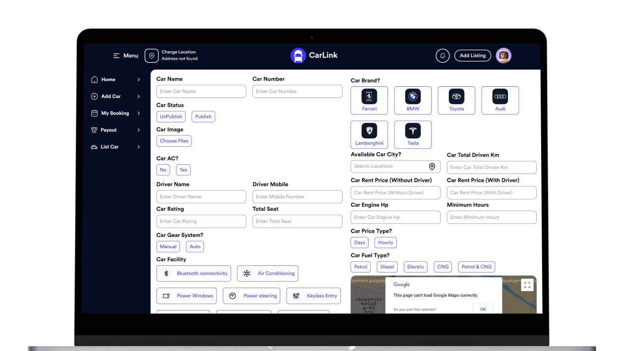 CarLink - Car Rental Booking System - Multivendor Vehicle Hire Platform - Online Car Reservation Screenshot 10 thumbnail