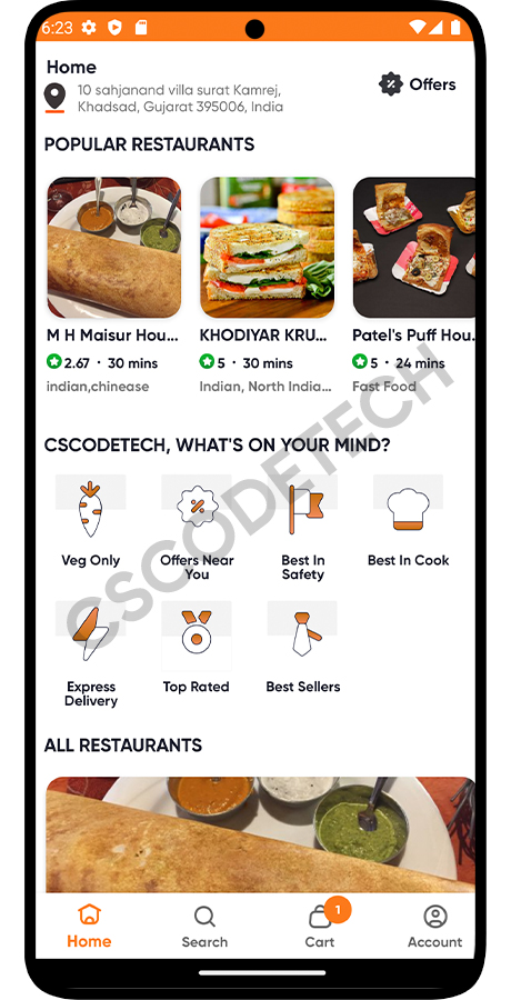 Eatggy multi restaurant food delivery app screenshot 2 thumbnail