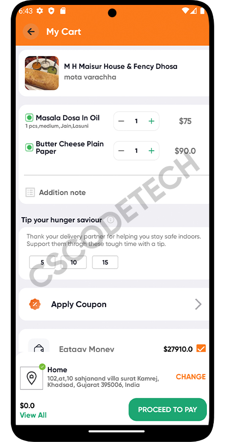 Eatggy multi restaurant food delivery app screenshot 14 thumbnail