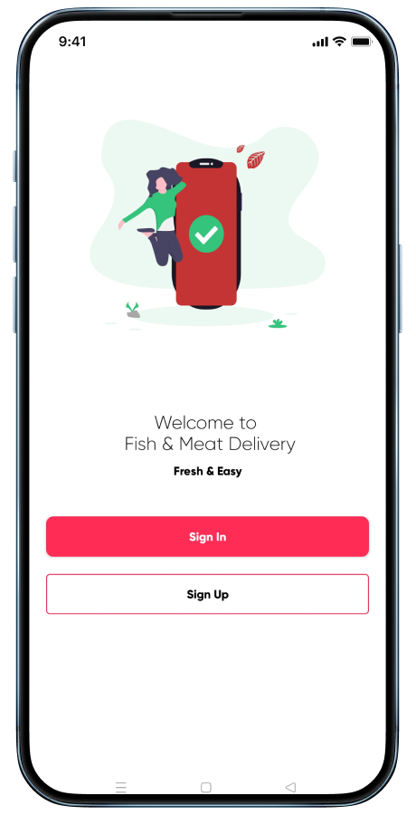 Fish And Meat Online Delivery Android App with Interactive Admin Panel Screenshot 2 thumbnail