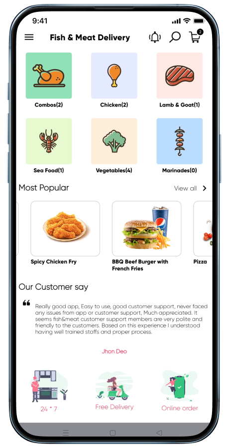 Fish And Meat Online Delivery Android App with Interactive Admin Panel Screenshot 7 thumbnail
