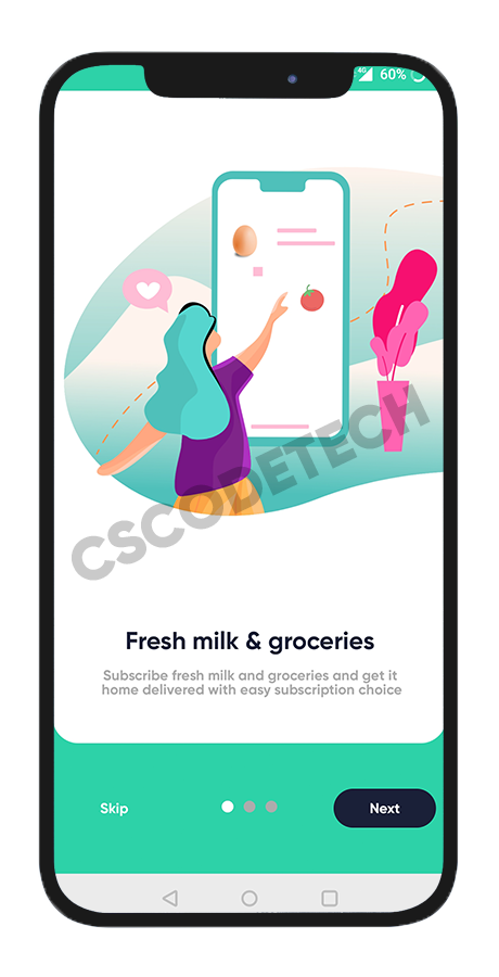 Fresh Fast online grocery delivery Android app screenshot 1