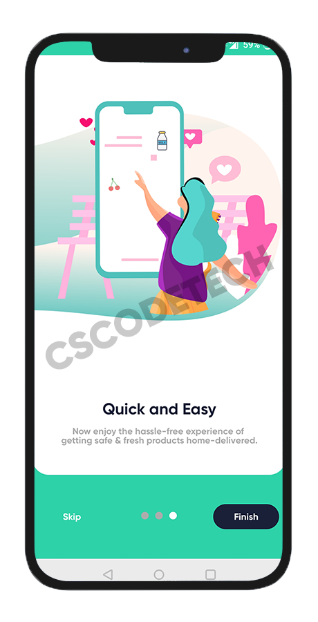 Fresh Fast online grocery delivery Android app screenshot 3 thumbnail