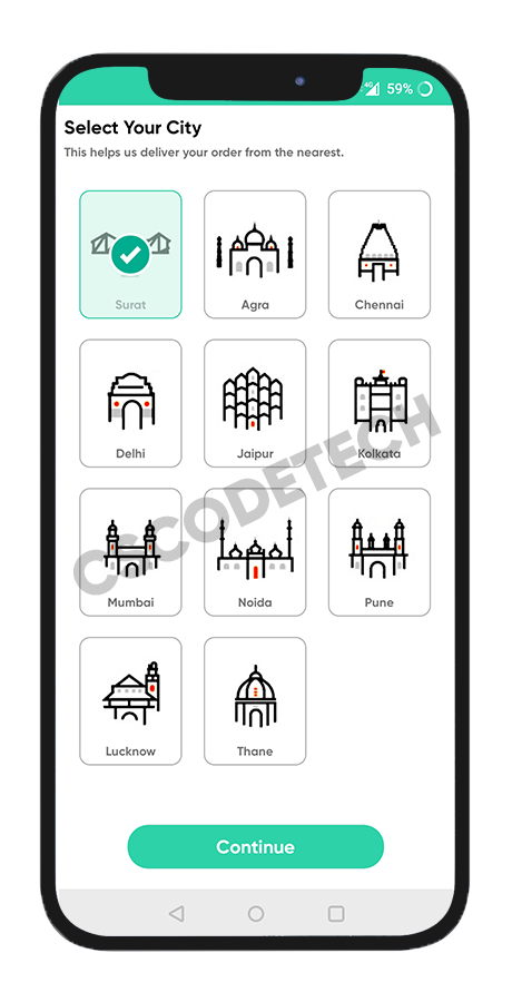 Fresh Fast online grocery delivery Android app screenshot 4 thumbnail