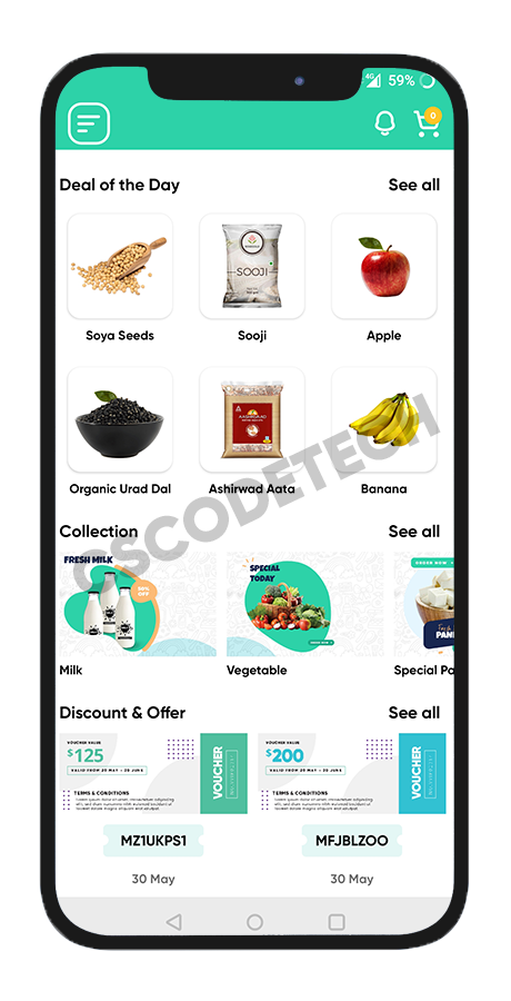 Fresh Fast online grocery delivery Android app screenshot 6 thumbnail