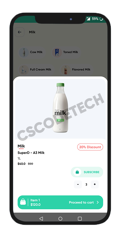 Fresh Fast online grocery delivery Android app screenshot 8 thumbnail