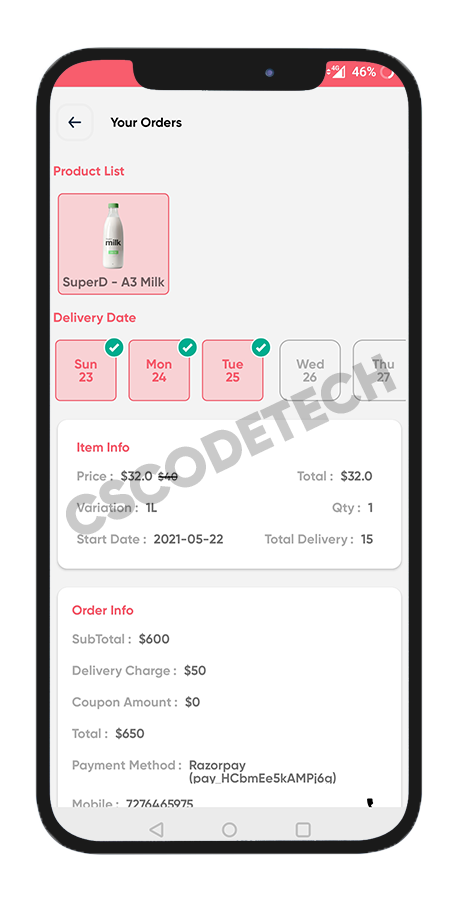 Fresh Fast online grocery delivery Android app screenshot 23 thumbnail