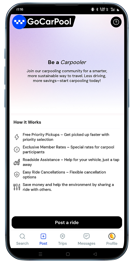 GoCarPool – Ride Sharing & Carpooling Platform | Complete Booking Solution & Trip Management System Screenshot 15 thumbnail