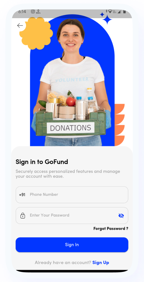 GoFund - Donation, Crowdfunding, Charity & Fundraising App | Raise Funds | Flutter Complete Solution Screenshot 5 thumbnail