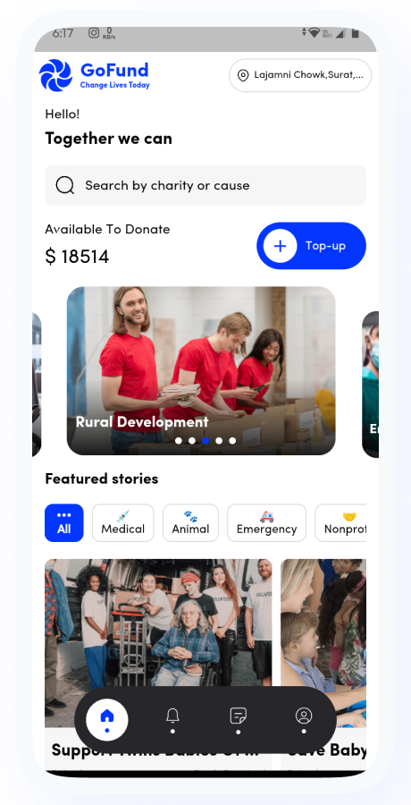 GoFund - Donation, Crowdfunding, Charity & Fundraising App | Raise Funds | Flutter Complete Solution Screenshot 9 thumbnail