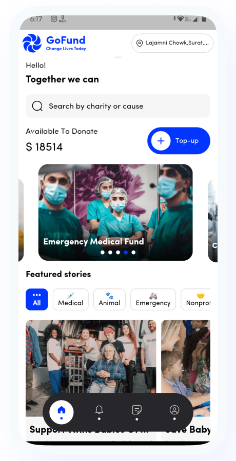 GoFund - Donation, Crowdfunding, Charity & Fundraising App | Raise Funds | Flutter Complete Solution Screenshot 10 thumbnail