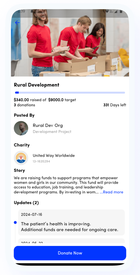 GoFund - Donation, Crowdfunding, Charity & Fundraising App | Raise Funds | Flutter Complete Solution Screenshot 14 thumbnail