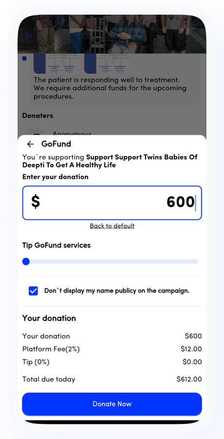 GoFund - Donation, Crowdfunding, Charity & Fundraising App | Raise Funds | Flutter Complete Solution Screenshot 19 thumbnail