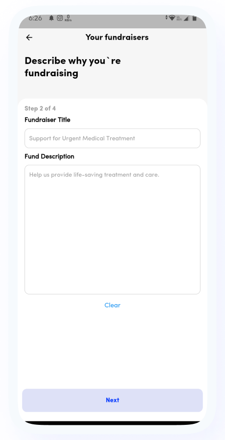 GoFund - Donation, Crowdfunding, Charity & Fundraising App | Raise Funds | Flutter Complete Solution Screenshot 27 thumbnail