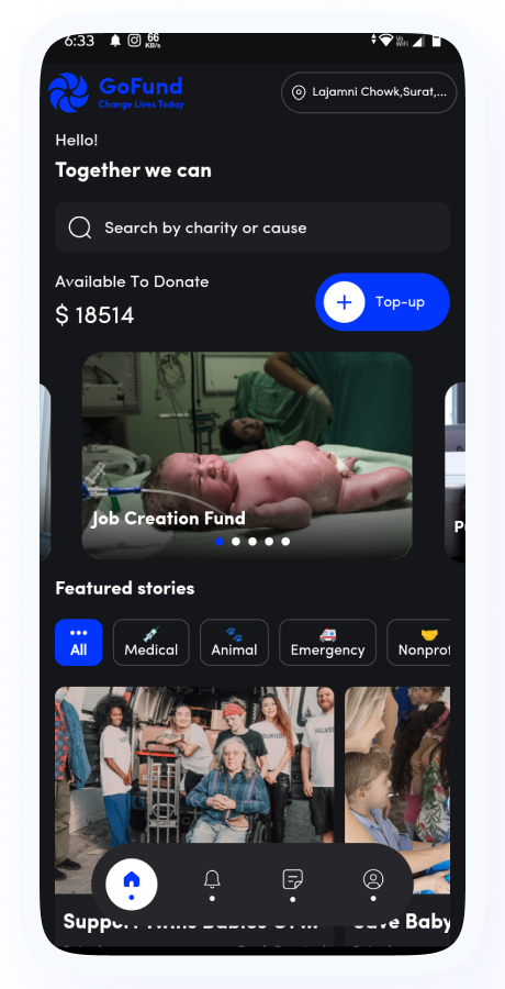GoFund - Donation, Crowdfunding, Charity & Fundraising App | Raise Funds | Flutter Complete Solution Screenshot 53 thumbnail