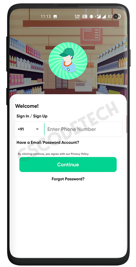 GoGreen - Food, Grocery, Pharmacy Multi Store(Vendor) Android App with Interactive Admin Panel Screenshot 7 thumbnail