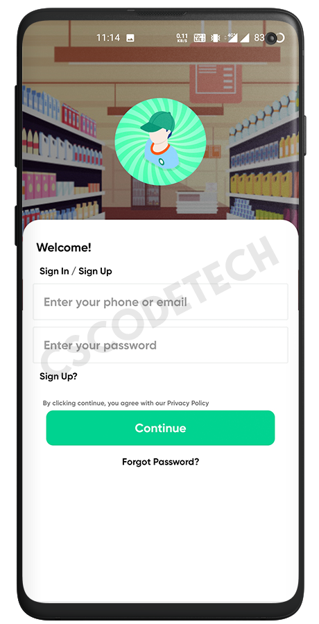 GoGreen - Food, Grocery, Pharmacy Multi Store(Vendor) Android App with Interactive Admin Panel Screenshot 8 thumbnail