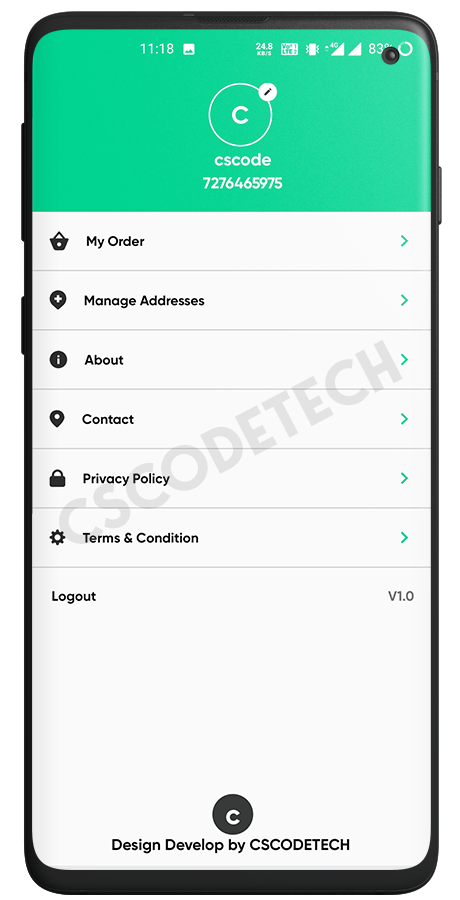 GoGreen - Food, Grocery, Pharmacy Multi Store(Vendor) Android App with Interactive Admin Panel Screenshot 10 thumbnail