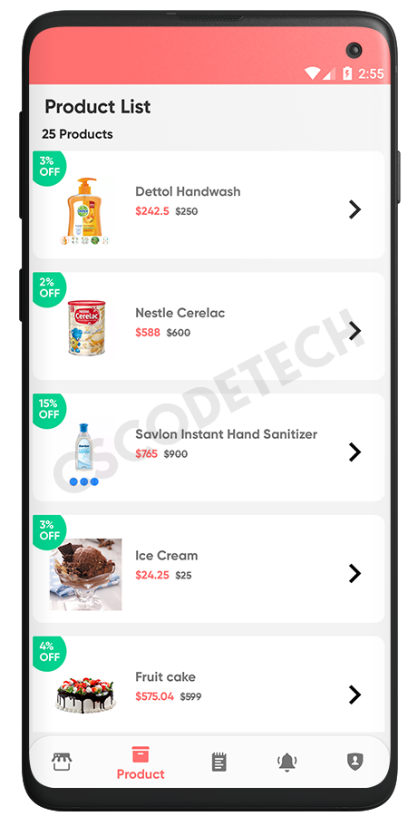 GoGreen - Food, Grocery, Pharmacy Multi Store(Vendor) Android App with Interactive Admin Panel Screenshot 22 thumbnail