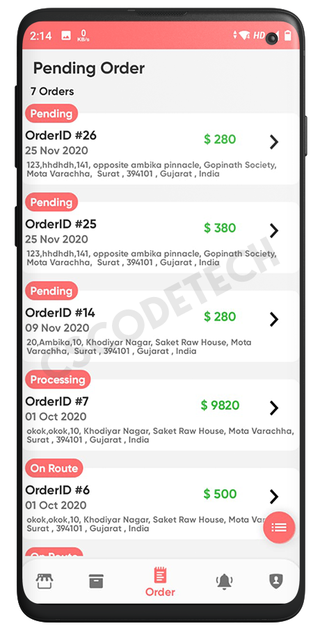 GoGreen - Food, Grocery, Pharmacy Multi Store(Vendor) Android App with Interactive Admin Panel Screenshot 25 thumbnail