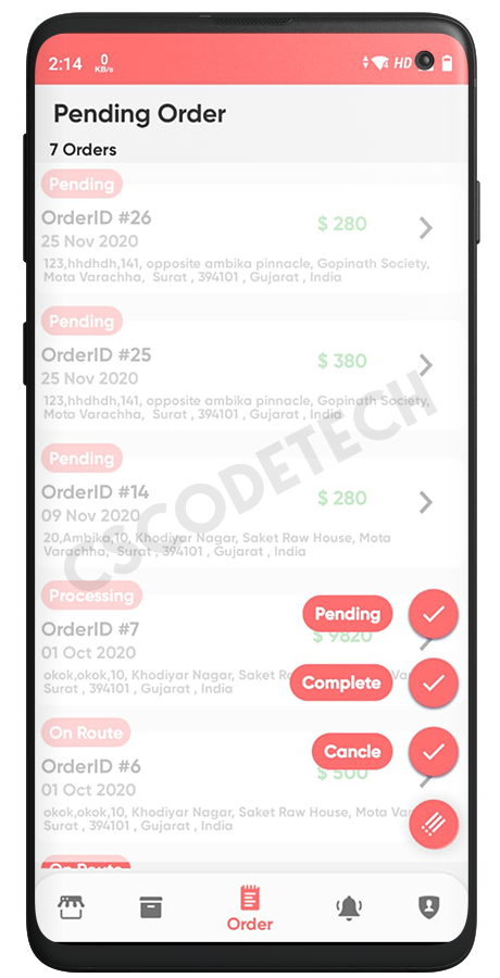 GoGreen - Food, Grocery, Pharmacy Multi Store(Vendor) Android App with Interactive Admin Panel Screenshot 26 thumbnail