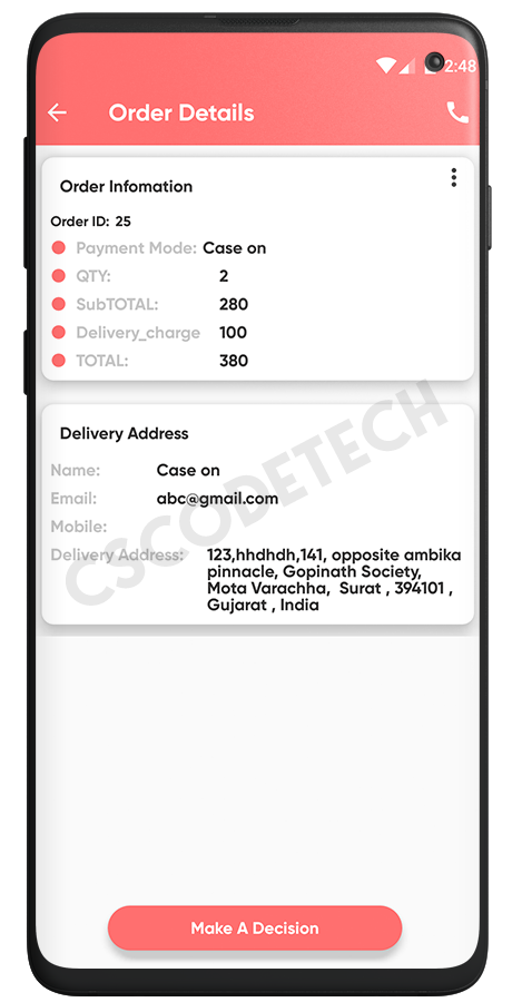 GoGreen - Food, Grocery, Pharmacy Multi Store(Vendor) Android App with Interactive Admin Panel Screenshot 27 thumbnail