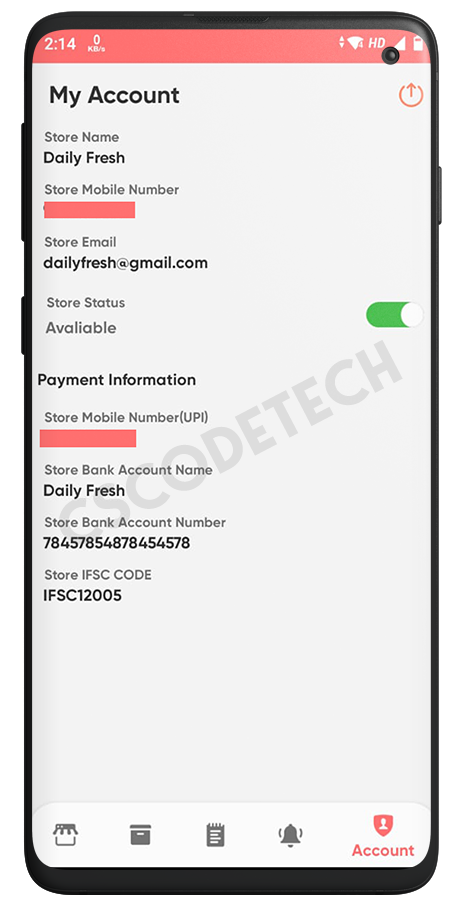 GoGreen - Food, Grocery, Pharmacy Multi Store(Vendor) Android App with Interactive Admin Panel Screenshot 32 thumbnail
