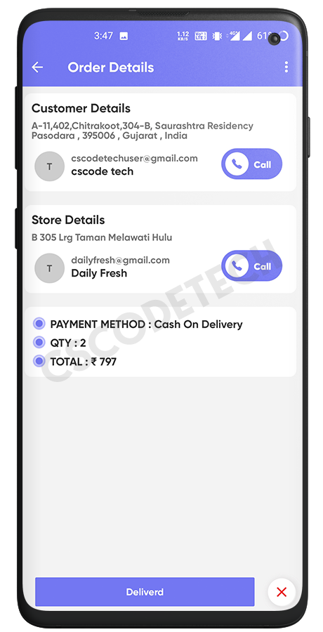 GoGreen - Food, Grocery, Pharmacy Multi Store(Vendor) Android App with Interactive Admin Panel Screenshot 36 thumbnail