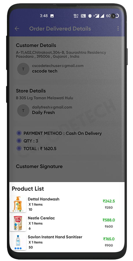 GoGreen - Food, Grocery, Pharmacy Multi Store(Vendor) Android App with Interactive Admin Panel Screenshot 38 thumbnail