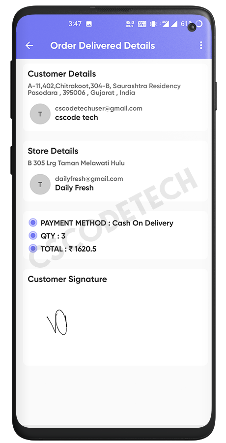 GoGreen - Food, Grocery, Pharmacy Multi Store(Vendor) Android App with Interactive Admin Panel Screenshot 40 thumbnail