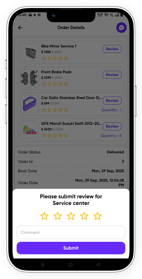 GoMechPro - All-in-One Car & Bike Service, Garage Repair, Auto Parts & Complete Mechanic Solution Screenshot 29 thumbnail