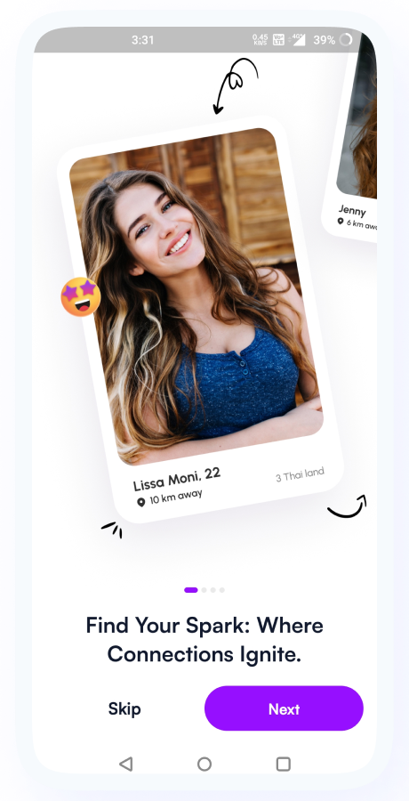 GoMeet - Complete Social Dating Mobile App | Online Dating | Match, Chat & Video Dating | Dating App Screenshot 2 thumbnail
