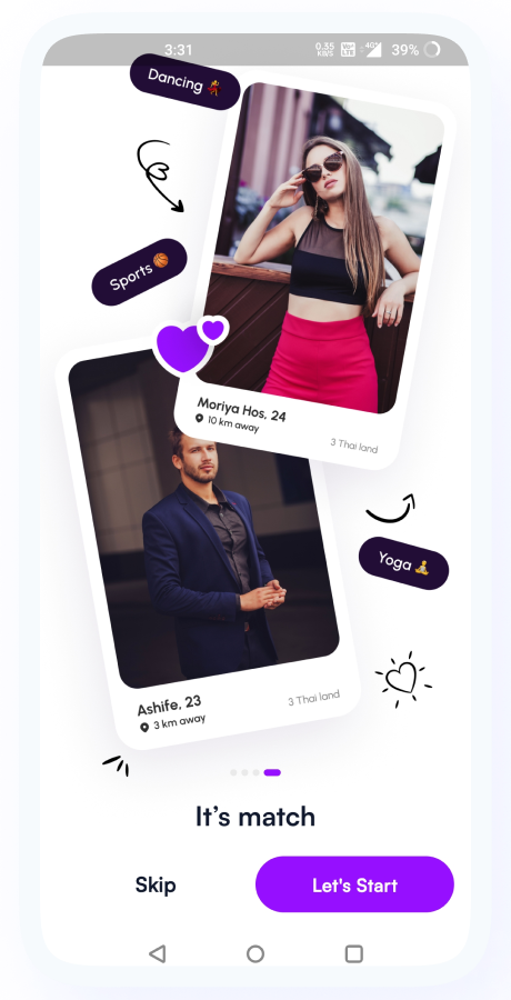 GoMeet - Complete Social Dating Mobile App | Online Dating | Match, Chat & Video Dating | Dating App Screenshot 5 thumbnail