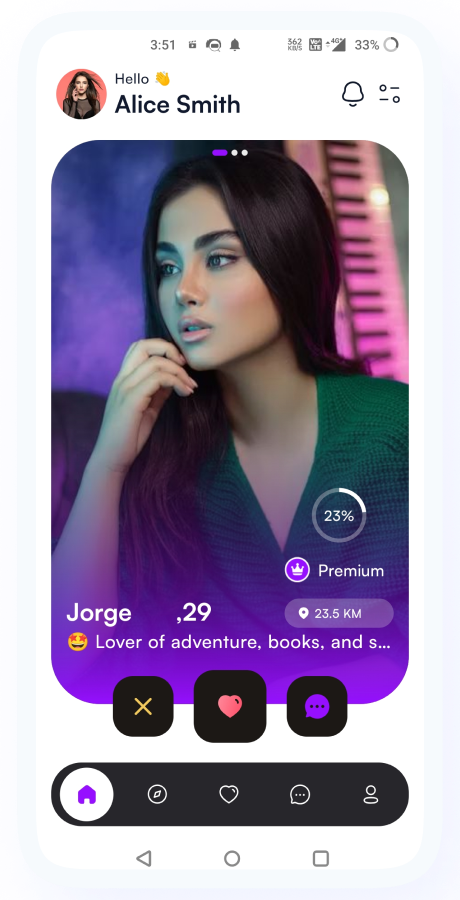 GoMeet - Complete Social Dating Mobile App | Online Dating | Match, Chat & Video Dating | Dating App Screenshot 23 thumbnail