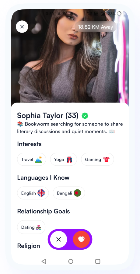GoMeet - Complete Social Dating Mobile App | Online Dating | Match, Chat & Video Dating | Dating App Screenshot 24 thumbnail