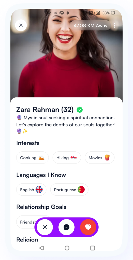 GoMeet - Complete Social Dating Mobile App | Online Dating | Match, Chat & Video Dating | Dating App Screenshot 25 thumbnail